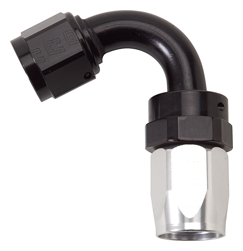 Russell Performance Embout de durite pivotant pleine capacité à rayon serré -10 AN noir/argent 120 degrés