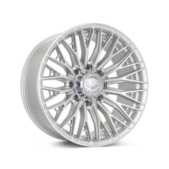 Vossen HFX-6 22x10 - 6x139.7 - ET-18 - Super Deep - 106.1 - Silver Polished Wheel