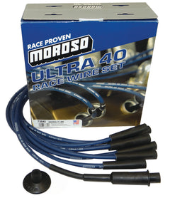 Moroso Jeu de fils d'allumage universel/Mopar/Chrysler (avec culasses Hemi) - Ultra 40 - bleu