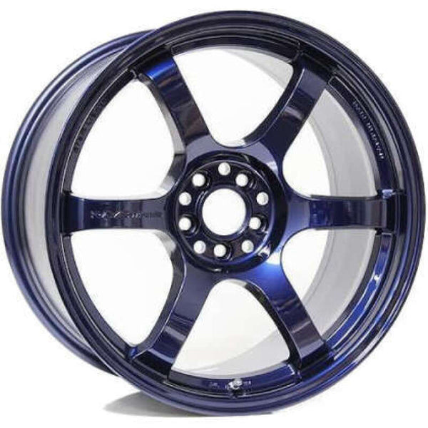 Gram Lights Roue 57NR 18x9.5 +38 5x114.3 - bleu Eternal Blue Pearl