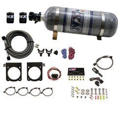 Nitrous Express Ensemble de plaque d'oxyde nitreux 13-17 Dodge Viper (Gen-V) (50-400HP) avec bouteille 12lb