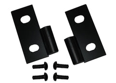 Rugged Ridge Lower Door Hinge Brackets 1976-2006 Jeep CJ & Wrangler Black