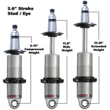 Ridetech Suspension Hq Series Coilover Shock with 3.6In Stroke