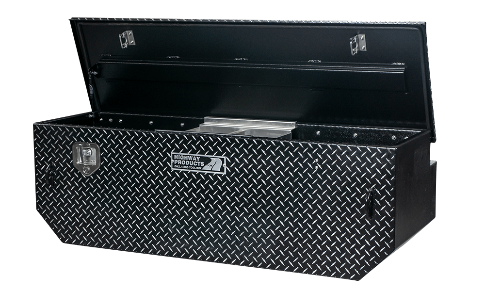 Highway Product 60 X 19.5 X 25 5TH Wheel Tool Box with Leopard Lid, Leopard Base - 3022-003-BK62S
