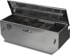 Highway Product 60 X 19.5 X 25 5TH Wheel Tool Box with Diamond Plate Lid, Diamond Plate Base - 3022-003