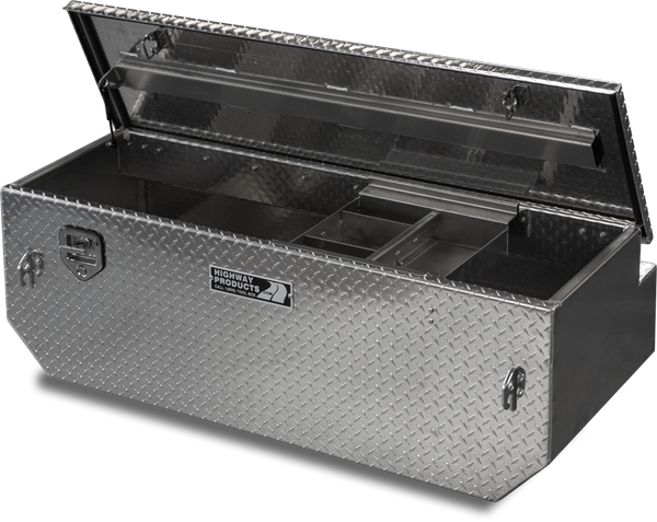 Highway Product 60 X 19.5 X 25 5TH Wheel Tool Box with Diamond Plate Lid, Diamond Plate Base - 3022-003