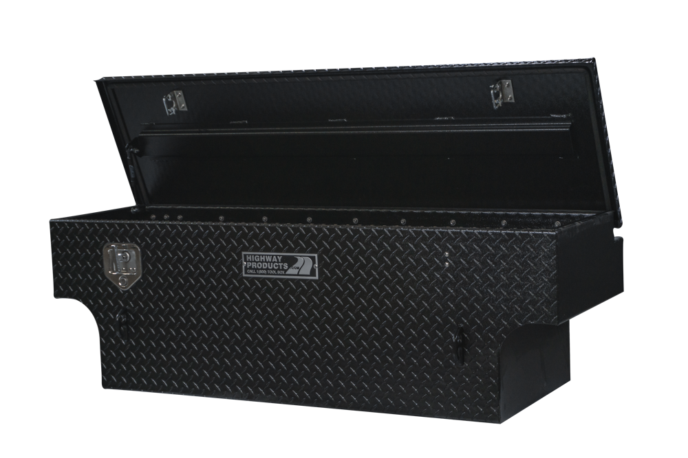 Highway Product 60 X 19.5 X 21 5TH Wheel Tool Box with Plate Lid, Plate Base - 3022-004-BK62