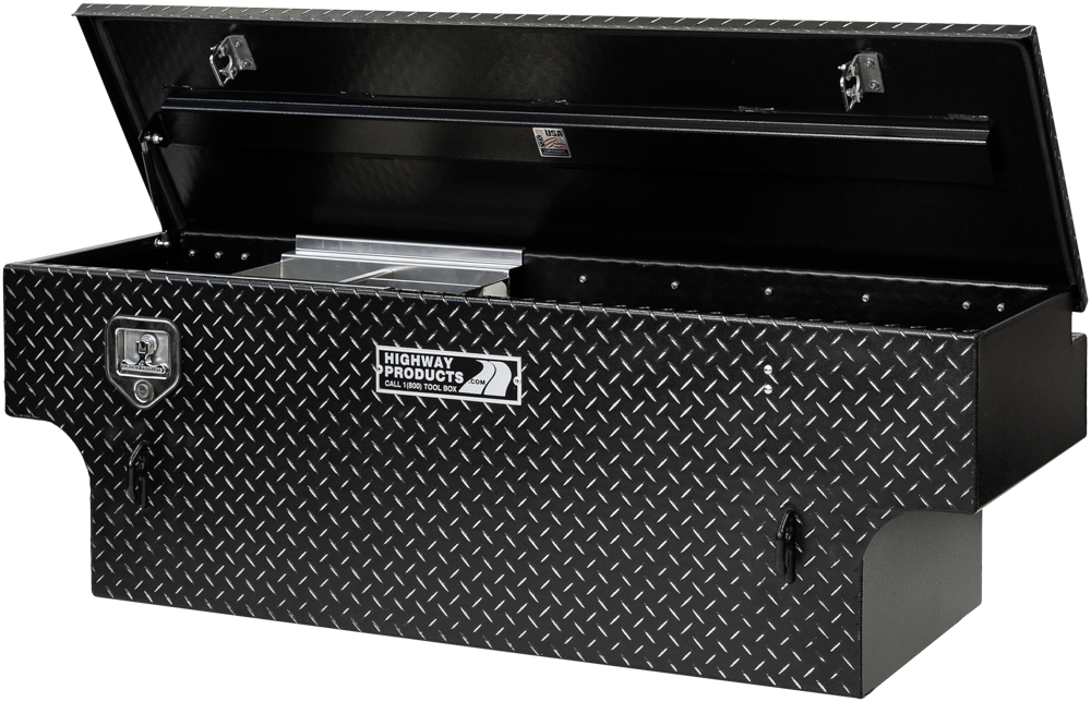 Highway Product 60 X 19.5 X 21 5TH Wheel Tool Box with Leopard Lid, Leopard Base - 3022-004-BK62S