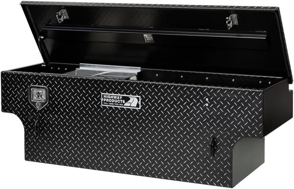 Highway Product 60 X 19.5 X 21 5TH Wheel Tool Box with Leopard Lid, Leopard Base - 3022-004-BK62S
