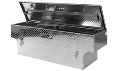 Highway Product 60 X 19.5 X 21 5TH Wheel Tool Box with Diamond Plate Lid, Diamond Plate Base - 3022-004