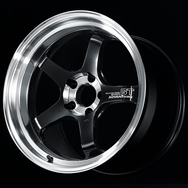 Advan Roue GT Beyond-R 18X11.0 / +15 déport / 5x114.3 BC / 73mm alésage / noir Dark Platinum coupe diamant
