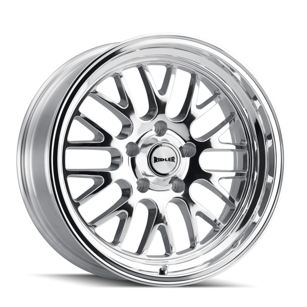 Ridler 607 20x10 / 5x120.65 BP / 0mm Offset / 83.82mm Hub Polished Wheel
