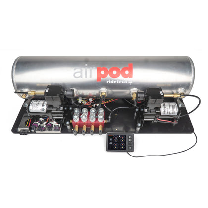 Ridetech Suspension Ridepro E5 Air Ride Suspension Control System 5 Gal Dual Compressor Airpod