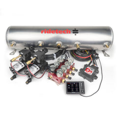 Ridetech Suspension Ridepro E5 Air Ride Suspension Control Sys 5Gal Dual Compress Hi Flow Bigred