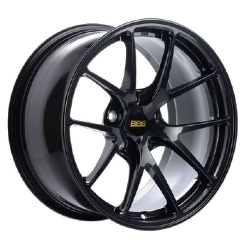 BBS Roue RI-A 18x9.5 5x120 ET40 PFS - noir métallisé à fines paillettes bleues - PFS/agrafe 82mm requis