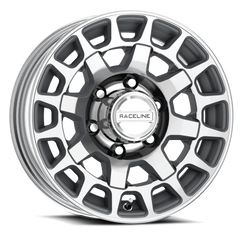 Raceline 873Mc Backcountry Trailer 16x6in / 8x6.5 BP / 0mm Offset / 4.9mm Bore - Machined