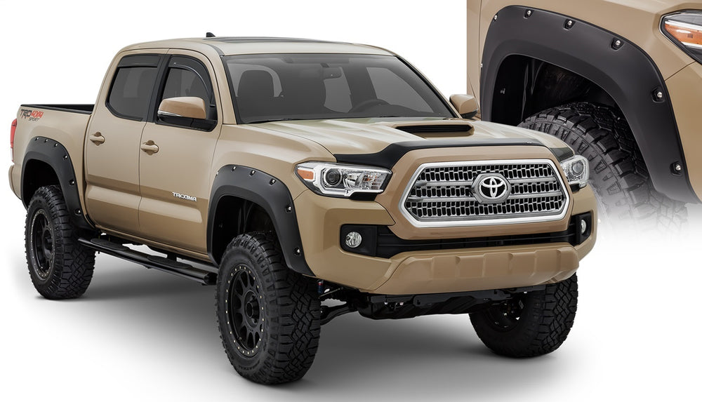 Bushwacker Fender Flare Pocket Style 4pc - Black (BW30922-02)