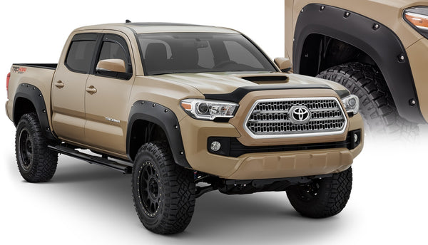 Bushwacker Fender Flare Pocket Style 4pc - Black (BW30922-02)
