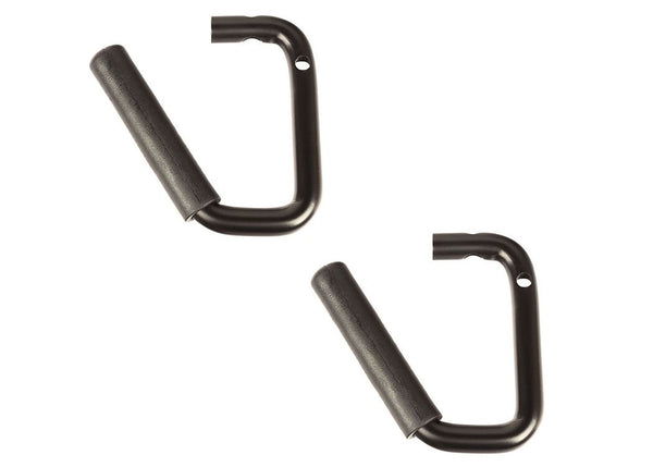 Rugged Ridge Steel Grab Handles Front Pair Blk - 0718 JK/Jku