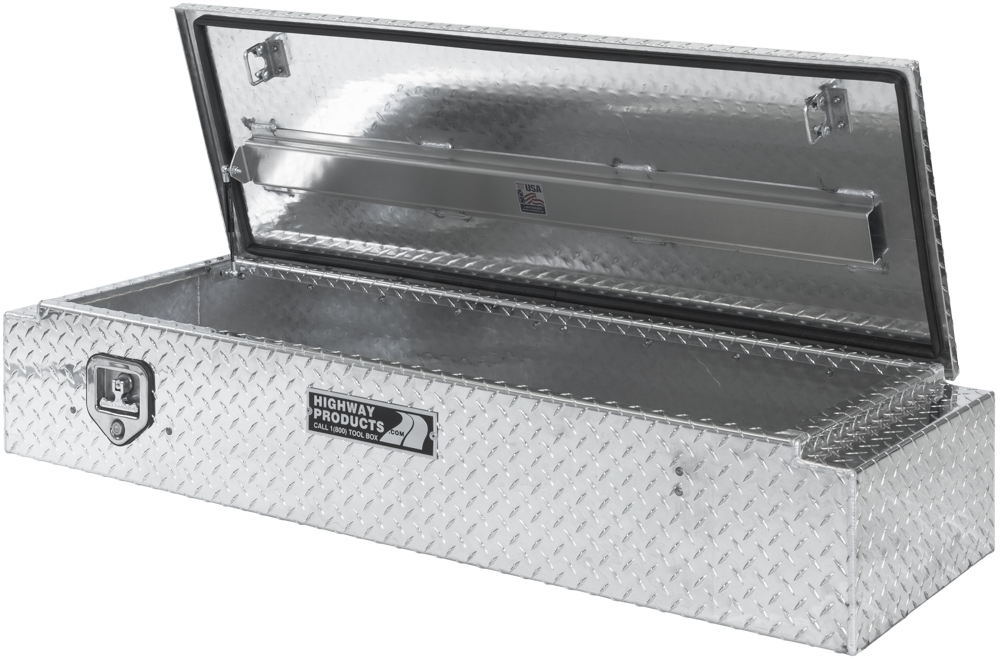 Highway Product 58 X 10.5 X 18 5TH Wheel Partner Box with Diamond Plate Base, Diamond Plate Lid - 3122-001