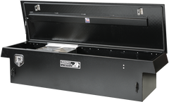 Highway Product 70 X 16 X 20 Single Lid Tool Box with Smooth Black Base, Black Diamond Plate Lid - 3213-003-BK62