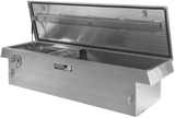 Highway Product 70 X 16 X 20 SINGLE LID TOOL BOX WITH SMOOTH ALUMINUM BASE, DIAMOND PLATE LID - 3213-003