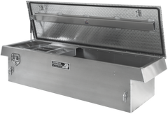 Highway Product 70 X 16 X 20 Single Lid Tool Box with Smooth Aluminum Base, Diamond Plate Lid - 3213-003