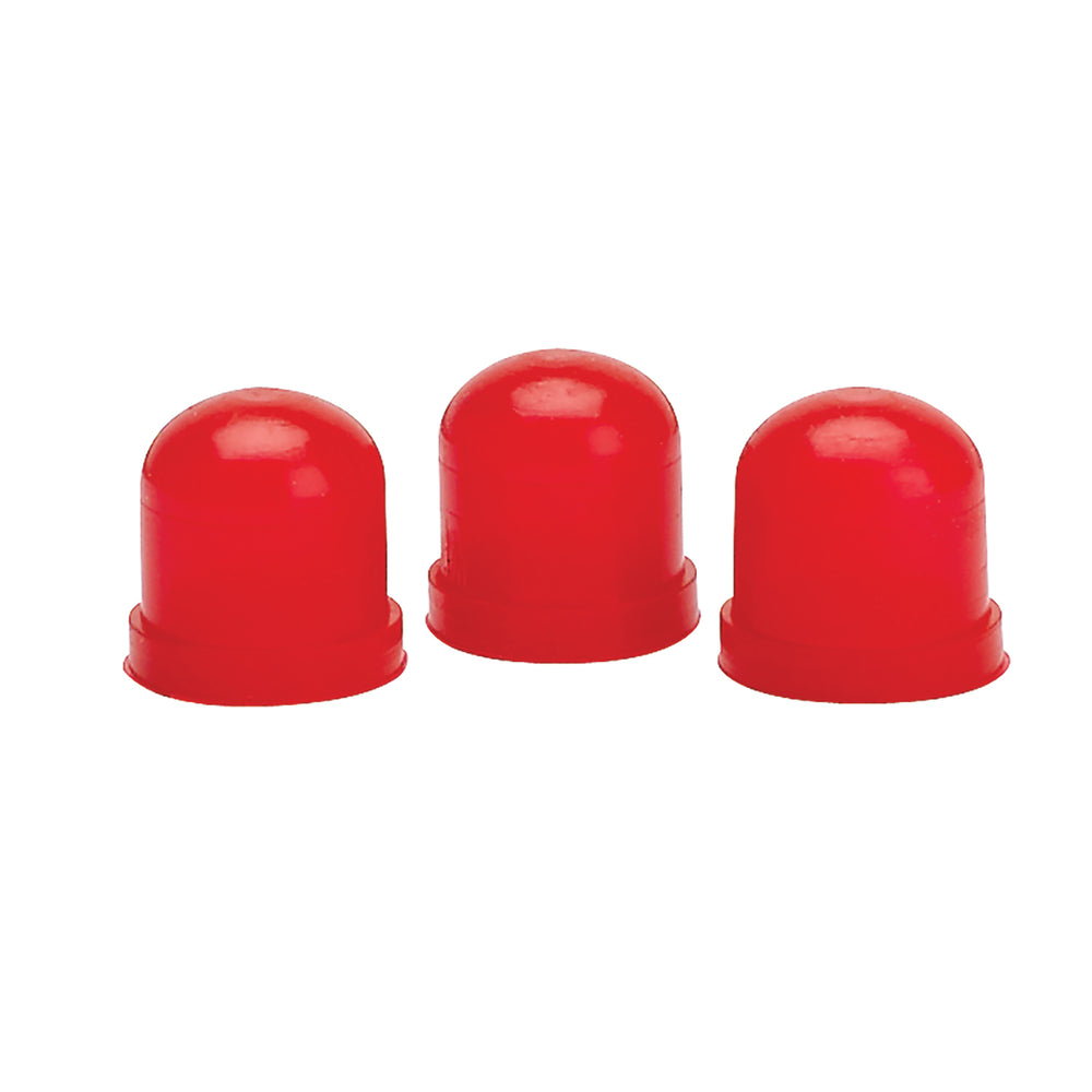 AutoMeter Light Bulb Boots, Red, Qty. 3