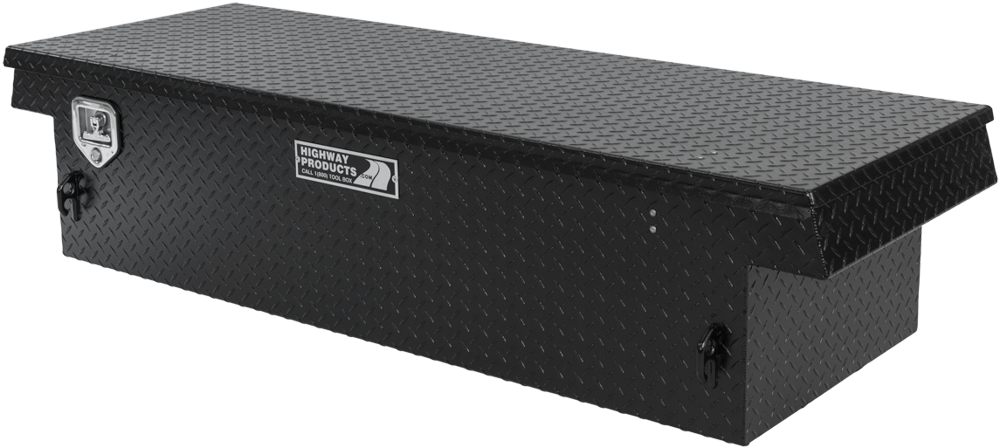Highway Product 70 X 16 X 23 Single Lid Tool Box with Plate Base, Plate Lid - 3222-007-BK62