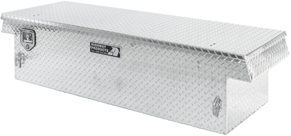 Highway Product 70 X 16 X 23 Single Lid Tool Box with Diamond Plate Base, Diamond Plate Lid - 3222-007