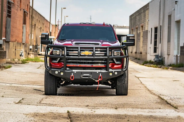 Road Armor 2024+ Silverado 2500/3500 Stealth Front Winch Compatible Bumper Titan Ii Guard Texture Black (3242F2B)