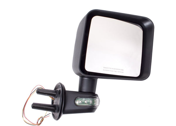 Rugged Ridge REPL. Mirror WITH TURN Signal Indicatorsrh 0716 Wranglerblack