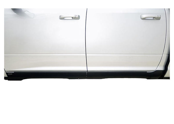 Bushwacker 2009+ Ram 1500 Extended Cab Rocker Panel & Sill Plate Cover Black