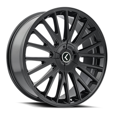 Kraze KR185 Double Down 18x8 / 5x108/114.3 BP / 40mm Offset / 73mm Hub Gloss Black Wheel