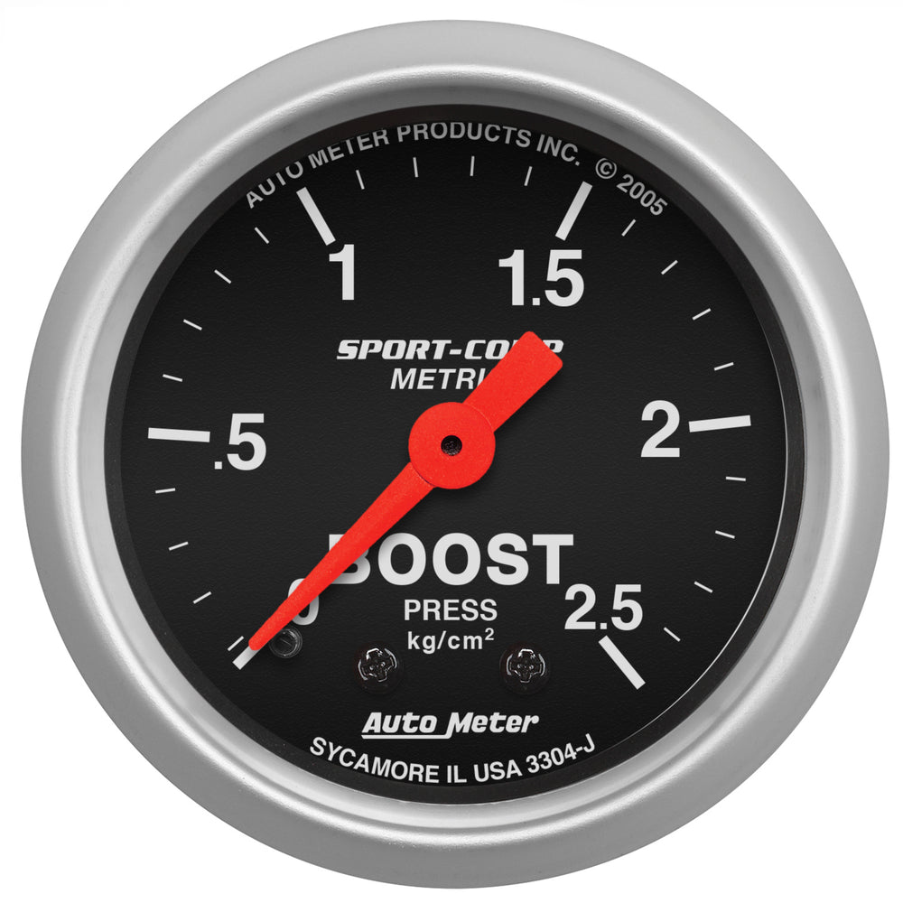 AutoMeter Gauge, Boost, 2 1/16", 2.5KG/CM2, Mechanical, Sport-Comp