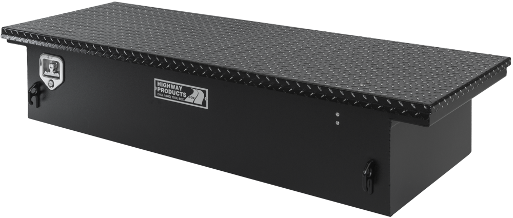 Highway Product 70 X 13.5 X 20 Low Profile Tool Box with Smooth Black Base, Leopard Lid - 3312-001-BK62S