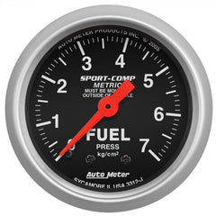 AutoMeter Gauge, Fuel Pressure, 2 1/16", 7.0KG/CM2, Mechanical, Sport-Comp