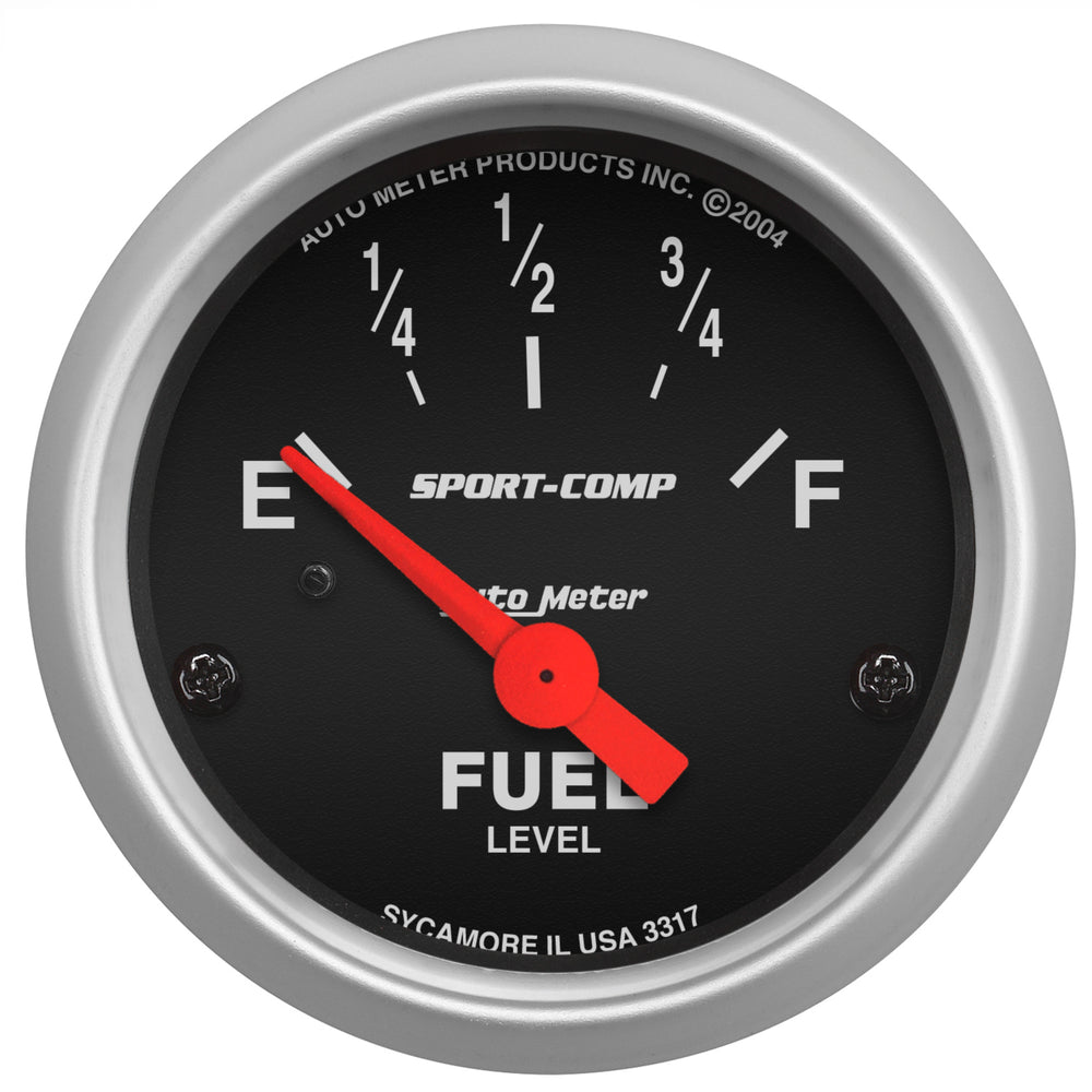 AutoMeter 2-1/16" Fuel Level, 0-30 Ohm, Sse, Sport-Comp