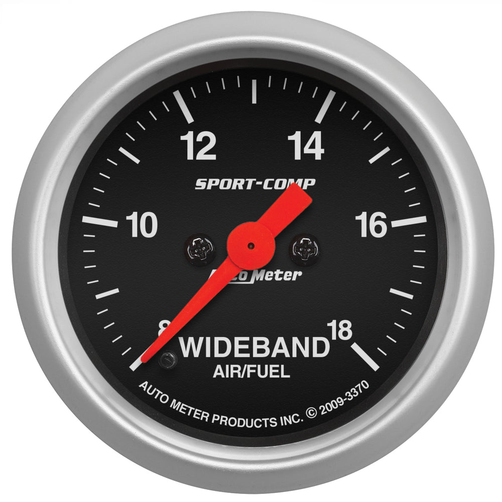 AutoMeter 2-1/16" Wideband Air/Fuel Ratio, Analog, 8:1-18:1 Afr, Sport-Comp