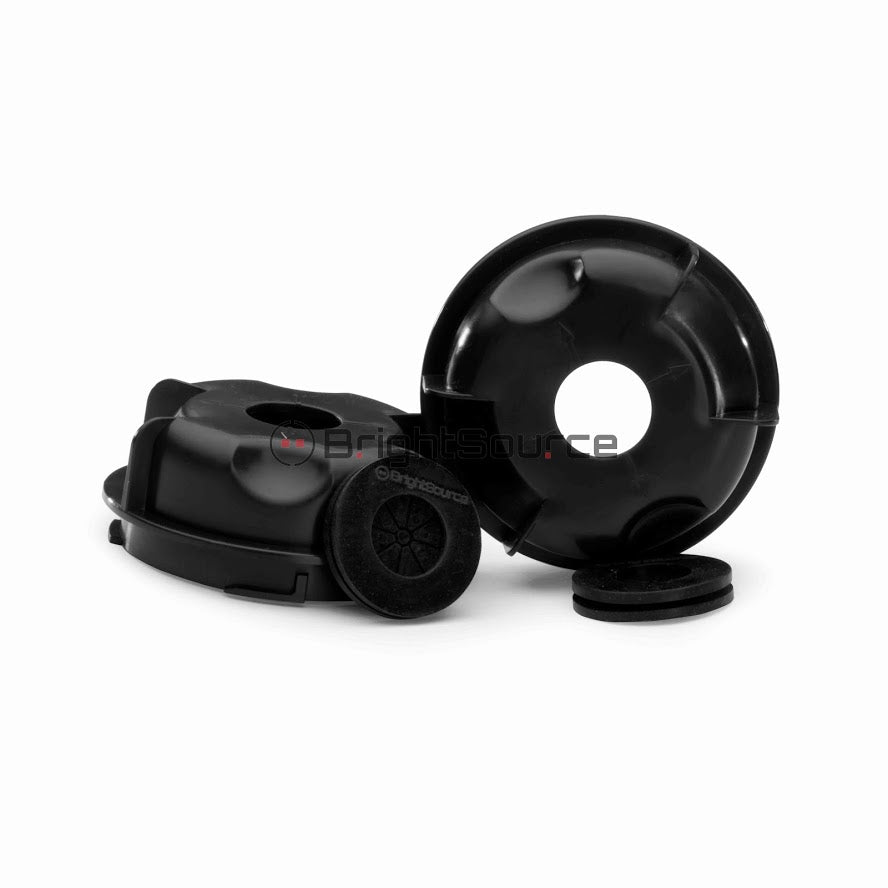 Light Components – Bouchons anti-poussière de phares pré-percés – Noirs (GMC Sierra 1500 14-15 / 2500/3500 HD 2015)