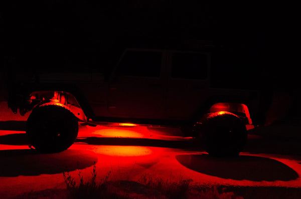 KC Hilites Crl - 6 Pc Rgb Rock Light Kit DOT Approved
