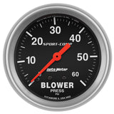 2-5/8" BLOWER PRESSURE, 0-60 PSI, SPORT-COMP
