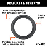 BLACK PLASTIC TRIM RING FOR J701