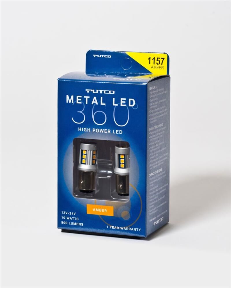 Putco 1157 Amber Plasma LED Metal LED 360
