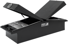 Highway Product 71 X 16 X 23 Gull Wing Tool Box with Smooth Black Base, Leopard Lid, NO Boweyes - 3412-005-BK62S