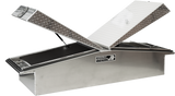 Highway Product 71 X 16 X 23 GULL WING TOOL BOX WITH SMOOTH ALUMINUM BASE, DIAMOND PLATE LID - 3412-005