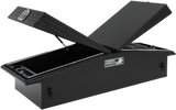Highway Product 71 X 16 X 23 GULL WING TOOL BOX WITH SMOOTH BLACK BASE, BLACK DIAMOND PLATE LID - 3412-015-BK62