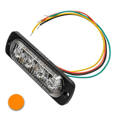 Oracle 4 LED Slim Strobe - Amber