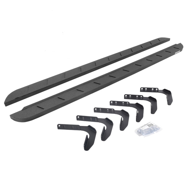 Go Rhino 1999-2016 F-250/F-350 Crew 87" RB10 Slim Line Running Boards Complete Set (63418087ST)