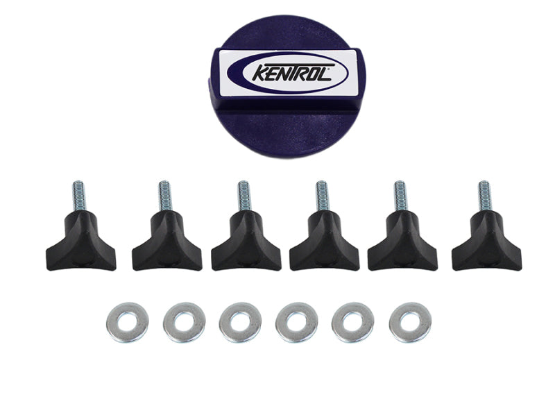 Kentrol Vis de toit rigide 03-17 Jeep Wrangler TJ/JK - noir texturé